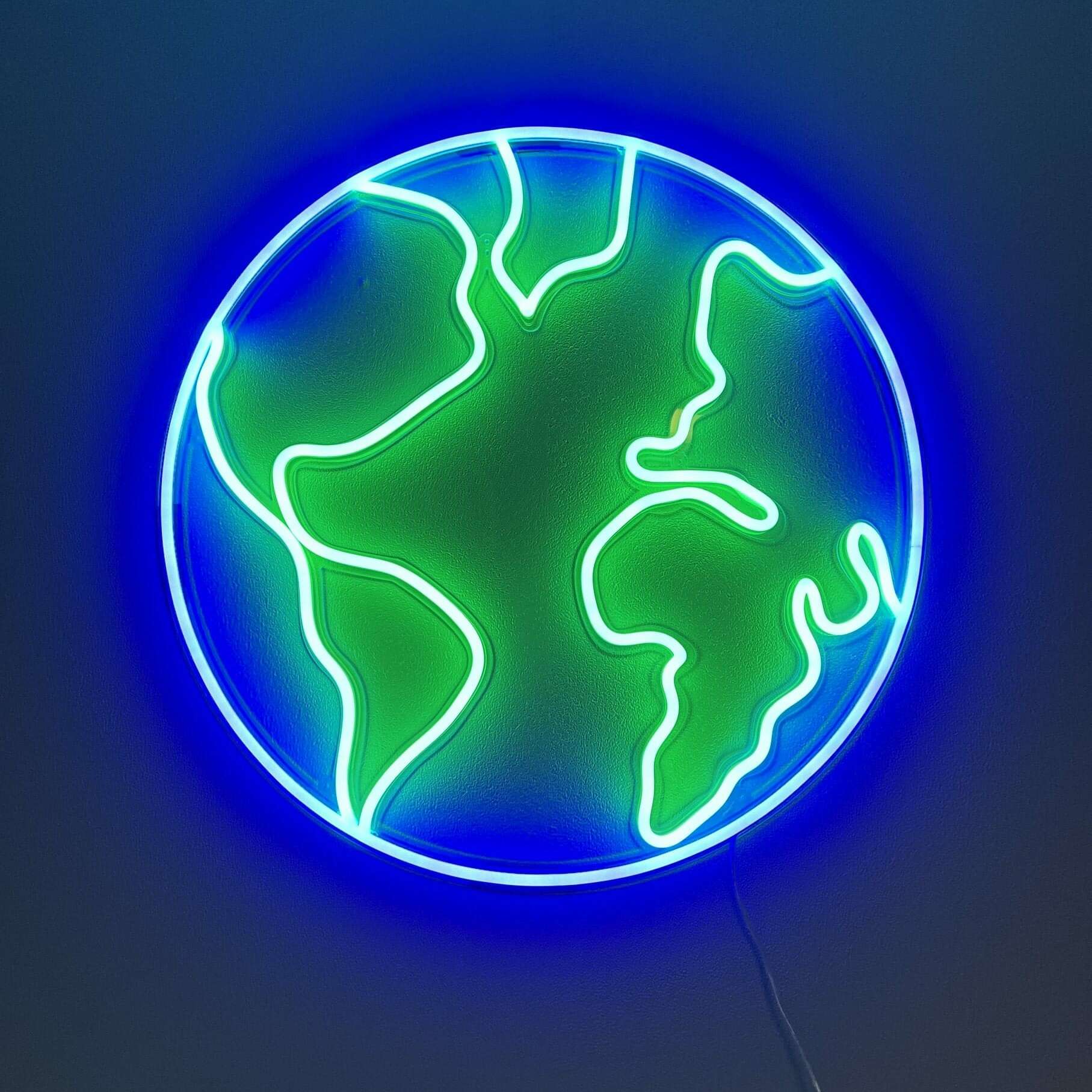 earth neon light