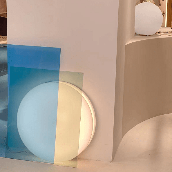 lune lamp blue set