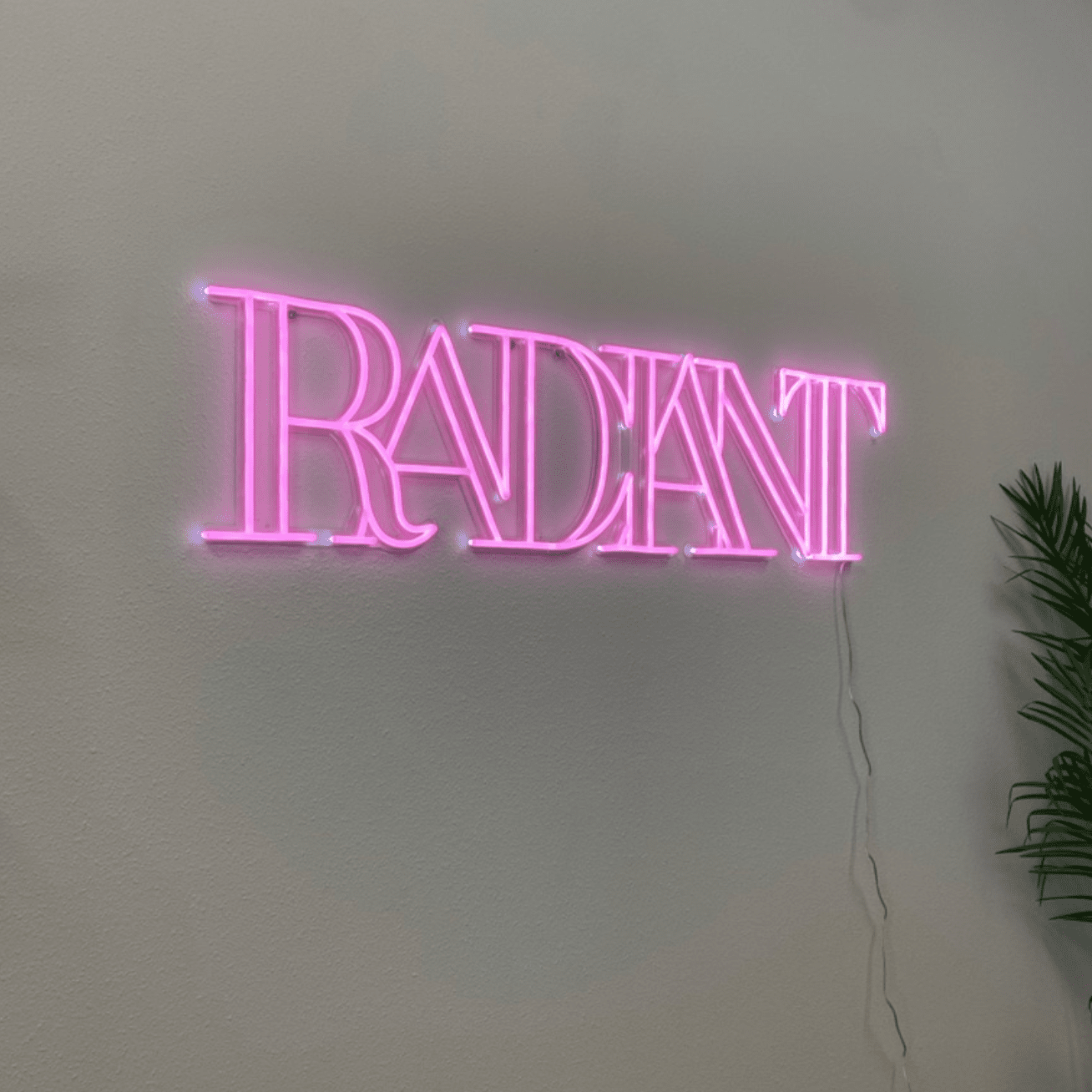 light pink business custom neon sign