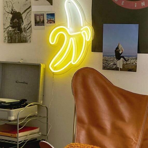 Banana Shaped Neon Signs
