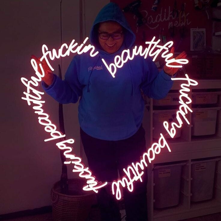 special heart led custom neon sign