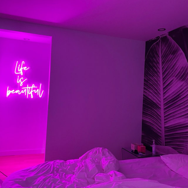 pink led neon signs, small custom neon signs
