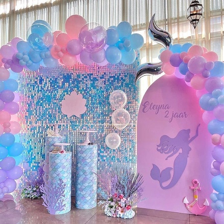 birthday shimmer wall backdrop, disco party decor, disco ball decor