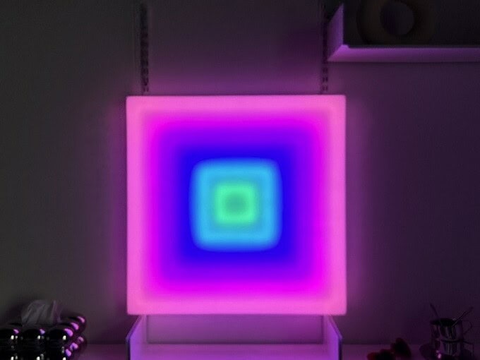 led multicolor wall lamp, designer wall decor