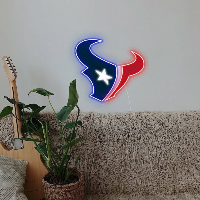 Houston Texans man cave football Neon Sign
