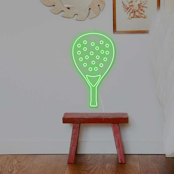 Padel trending sport cool neon sign light