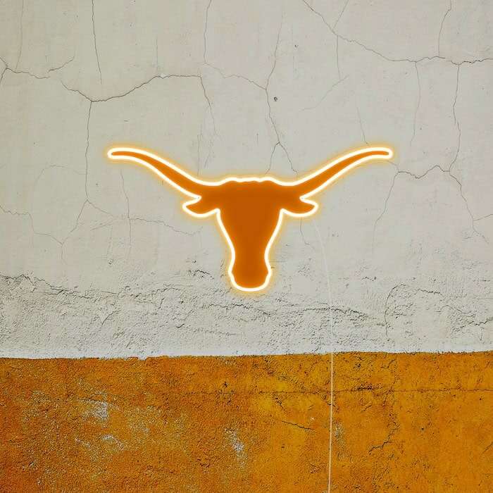 Texas Longhorns cool football team fan neon sign