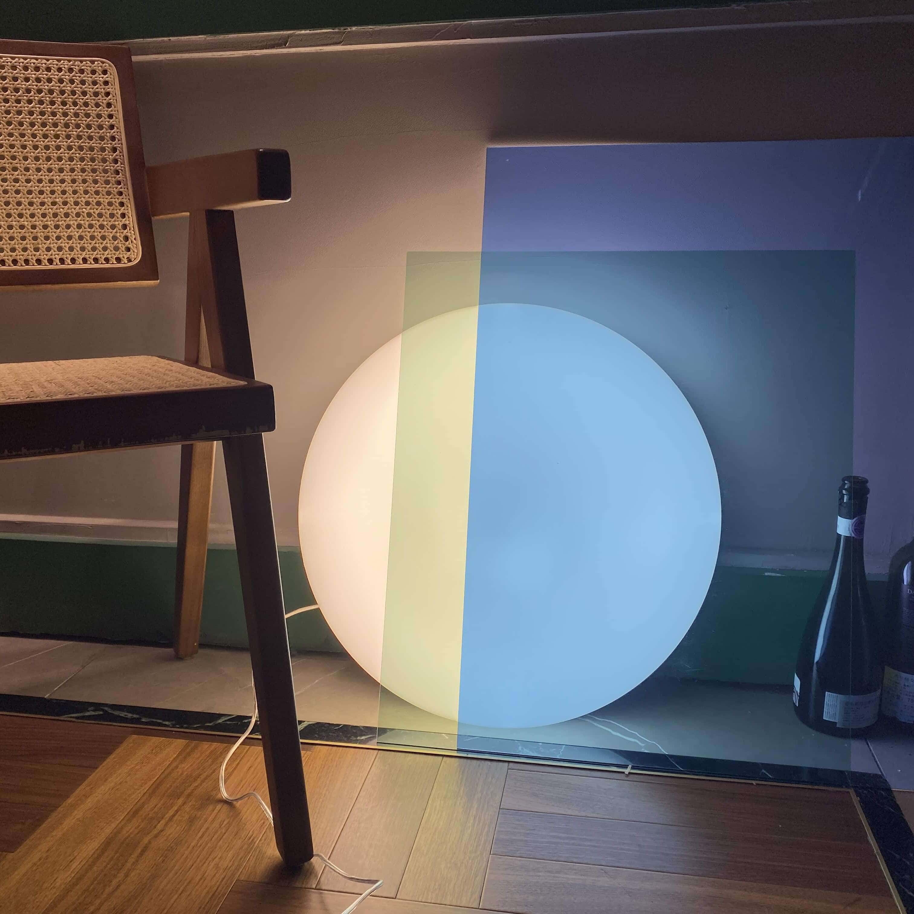 lune aesthetic floor lamp moonrise color