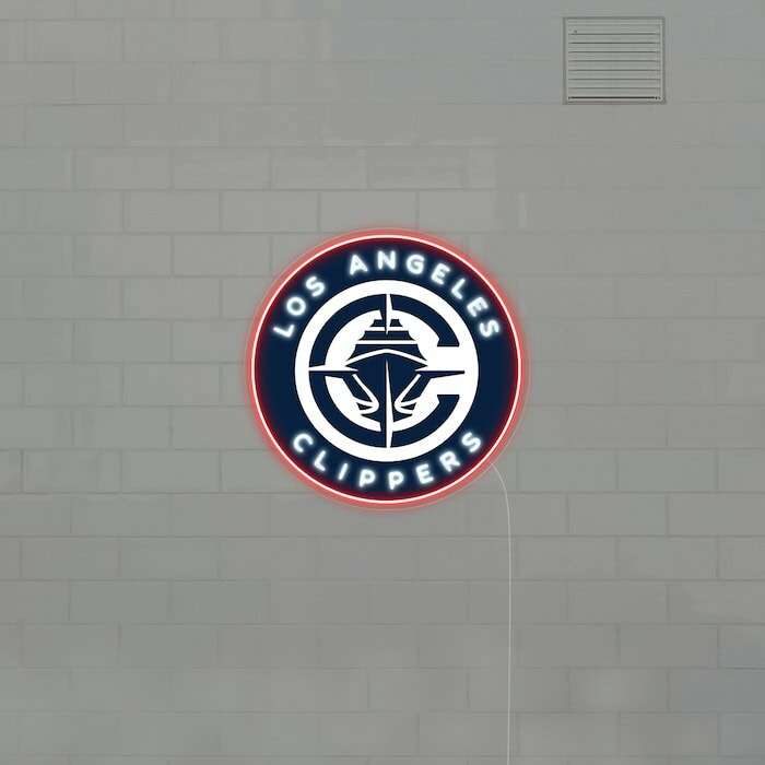 LOS ANGLES CLIPPERS baseball neon sign