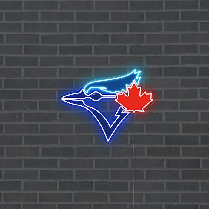 blue jays baseball team neon sign